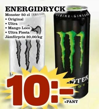 Supergrossen Energidryck erbjuda