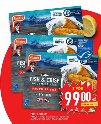 Willys Fish & crisp erbjuda