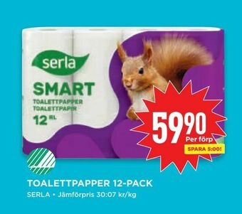 Willys Toalettpapper 12-pack erbjuda