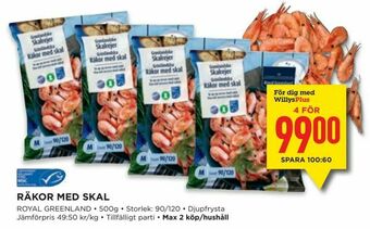 Willys Räkor med skal erbjuda