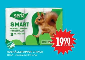 Willys Hushållspapper 3-pack erbjuda