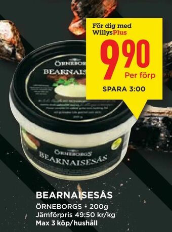 Willys Bearnaisesås erbjuda