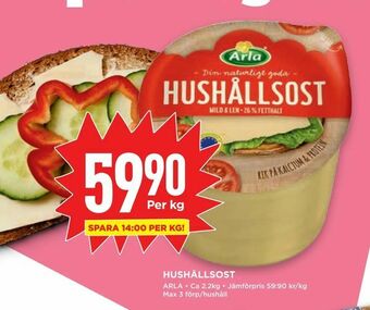 Willys Hushållsost erbjuda