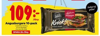 Angusburgare 10-pack