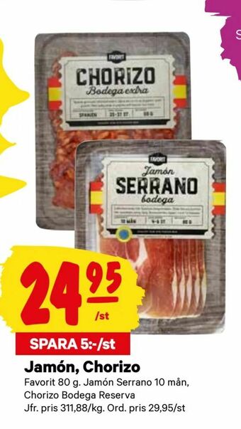Jamón, Chorizo