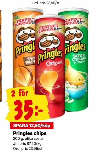 City Gross Pringles chips erbjuda