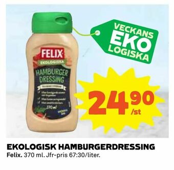 Coop Konsum Ekologisk hamburgerdressing erbjuda