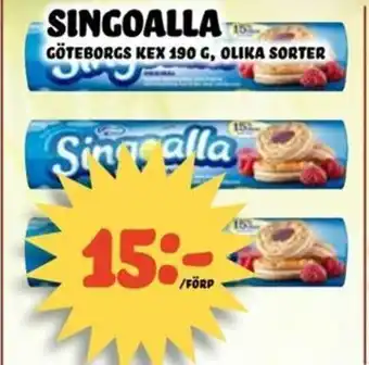 Nelins Göteborgs kex Singoalla 190g erbjuda