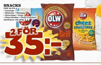 Nelins Olw Snacks 90-275g erbjuda
