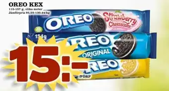 Nelins Oreo Kex 115-157g erbjuda