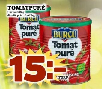 Burcu Tomatpuré 830g