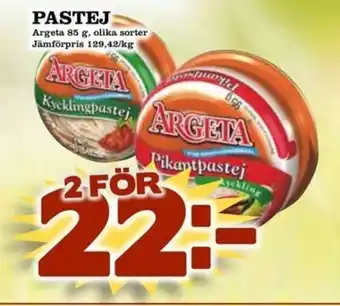 Nelins Argeta Pastej 85g erbjuda