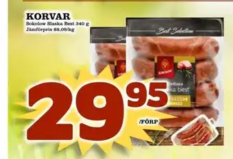 Sokolow Slaska Best Korvar 340g