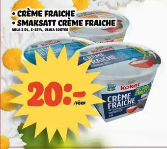 Nelins Arla Crème Fraiche och Smaksatt Crème Fraiche 2dl erbjuda