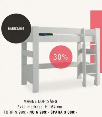 ILVA Magne loftsäng erbjuda