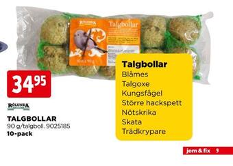 Jem&Fix Talgbollar erbjuda