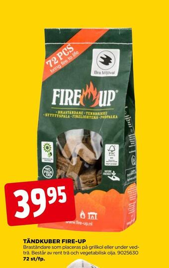 Jem&Fix Tändkuber fire-up erbjuda