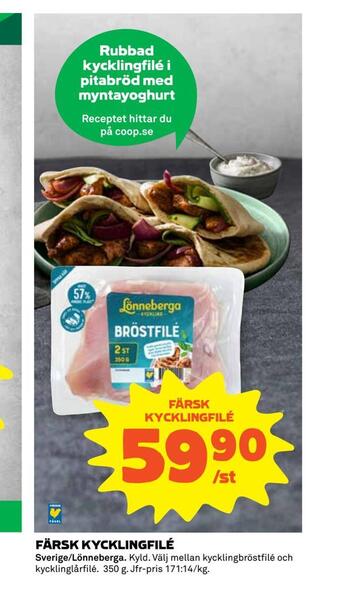 Coop Extra Färsk kycklingfilé erbjuda