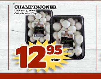 Din Mat Champinjoner erbjuda