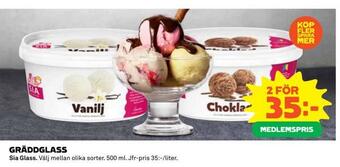 Coop Daglivs Gräddglass erbjuda