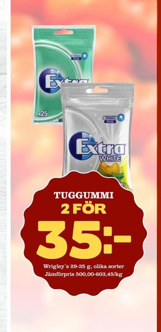 Din Mat Tuggummi erbjuda