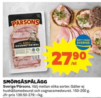 Coop Daglivs Smörgåspålägg erbjuda