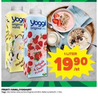 Coop Daglivs Frukt-/vaniljyoghurt erbjuda