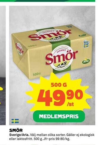 Coop Daglivs Smör erbjuda