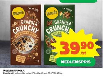 Coop Daglivs Musli/granola erbjuda