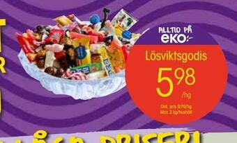 EKO Lösviktsgodis erbjuda