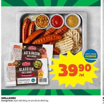 Coop Daglivs Grillkorv erbjuda