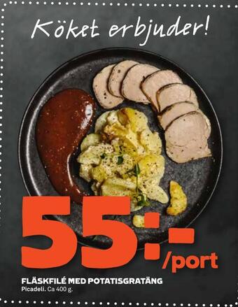 Stora Coop Fläskfilé med potatisgratäng erbjuda