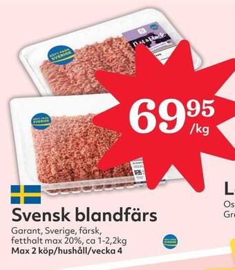 Hemköp Svensk blandfärs erbjuda