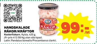 Stora Coop Handskalade räkor/kräftor erbjuda