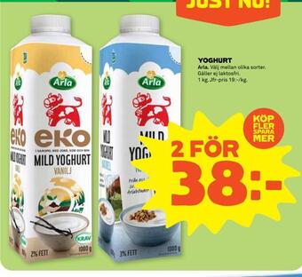 Stora Coop Yoghurt erbjuda