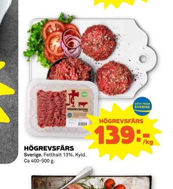 Stora Coop Högrevsfärs erbjuda