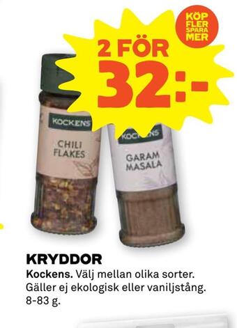 Stora Coop Kryddor erbjuda