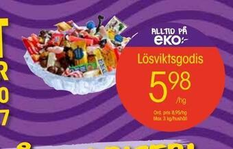 EKO Lösviktsgodis erbjuda