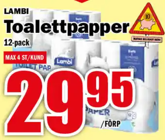 Matdax Lambi Toalettpapper 12-pack erbjuda