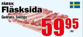 Matdax Gudruns Färsk Fläsksida erbjuda