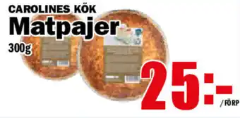 Carolines Kök Matpajer 300g