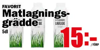 Matdax Favorit Matlagningsgrädde 5dl erbjuda