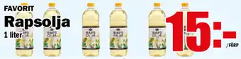 Matdax Favorit Rapsolja 1 liter erbjuda