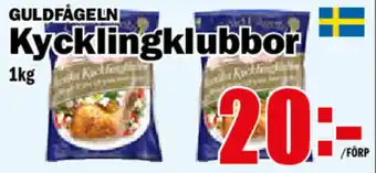 Matdax GuldFågeln Kycklingklubbor 1kg erbjuda