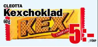 Matdax Cleotta Kexchoklad 60g erbjuda