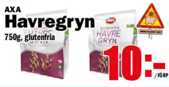 Matdax Axa Havregryn glutenfria 750g erbjuda