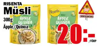 Matdax Risenta Müsli Äpple/Quinoa 300g erbjuda