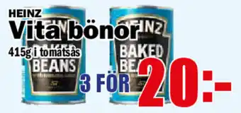 Matdax Heinz Vita bönor 415g i tomatsås erbjuda