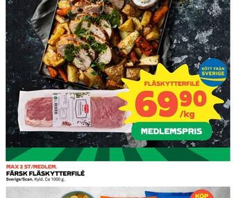 Coop Färsk fläskytterfilé erbjuda