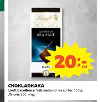 Coop Sea salt chokladkaka erbjuda